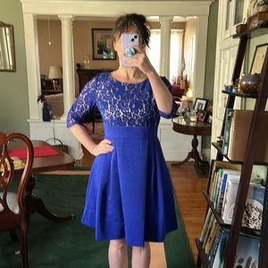 Eliza J Dress - cobalt blue